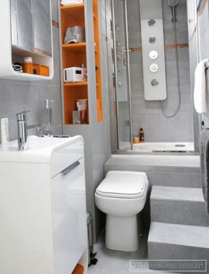 WC és fürdőszoba design - fénykép 6