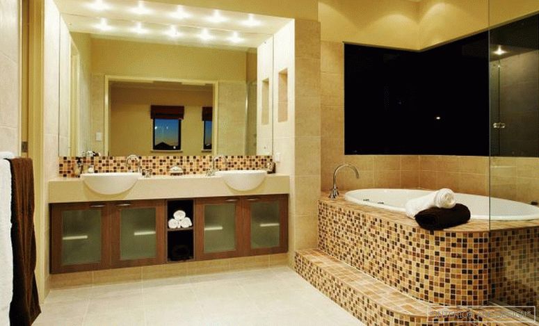 Fotó egy modern fürdőszoba belső