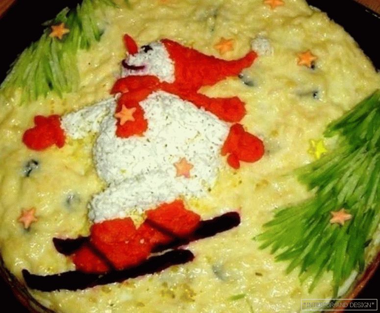 Karácsonyi saláta Hóember