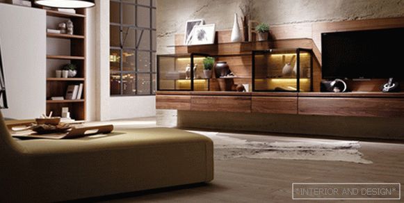 Modern stílusú nappali bútorok (tetőtéri lakás) - 3