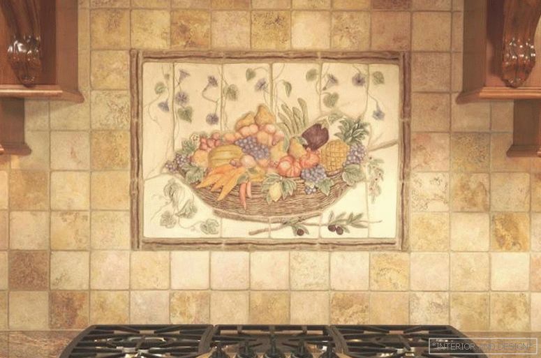 kő плитка для кухни 6