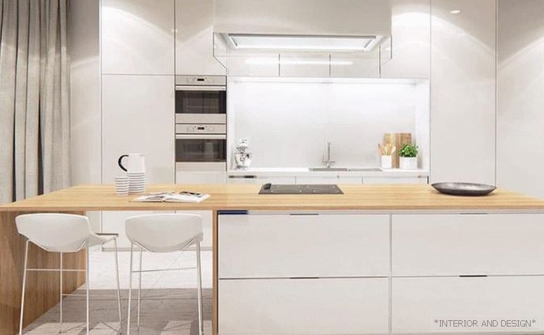 A konyha függönyei a minimalizmus stílusában 5