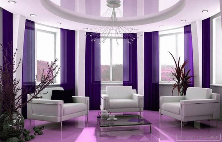 Violet szín a belső térben 4